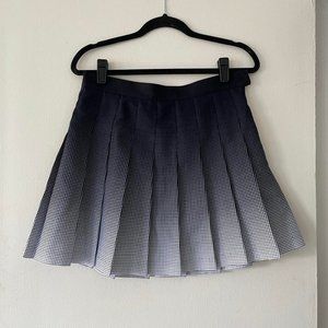 BRAND NEW WITH TAGS AMERICAN APPAREL PLEATED SKIRT NAVY AND WHITE DOTS Sz L